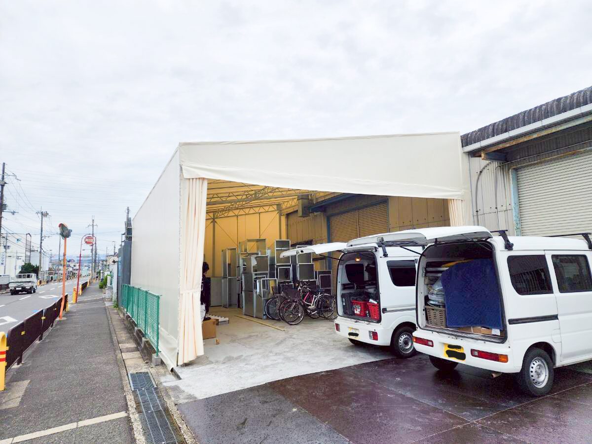 大阪府摂津市工場併設のテント倉庫新設工事:After画像