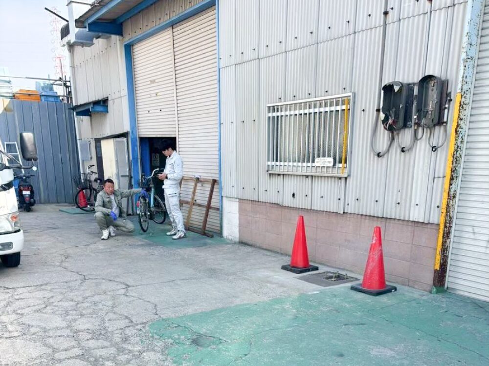 大阪府摂津市工場併設のテント倉庫新設工事:Before画像